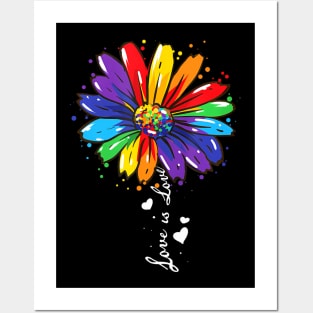 Love Is Love LGBT Gay Lesbian Pride Posters and Art